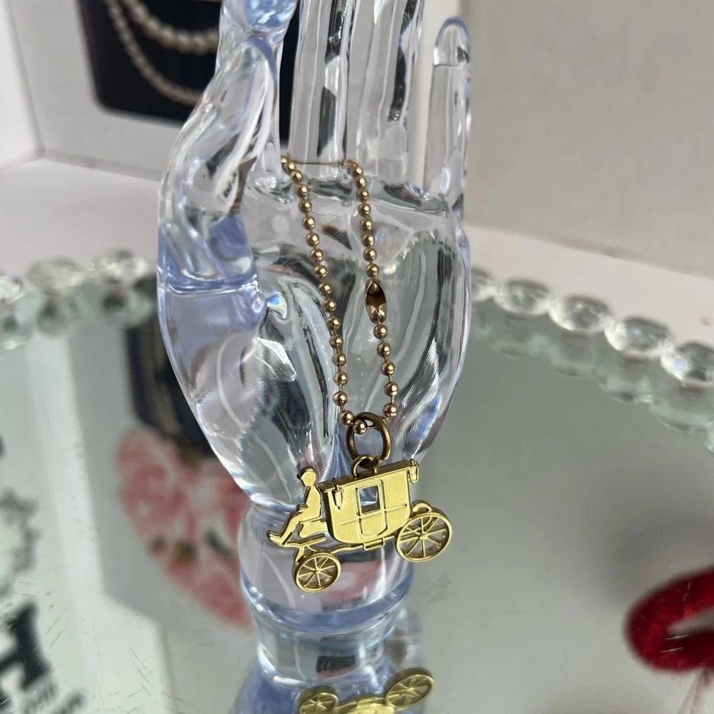 Coach Gold Carriage Key Holder